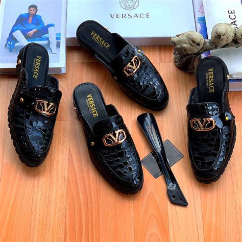 versace big shoes|versace denim shoes.